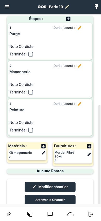 Chantiers – écran 3