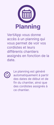 Planning – écran 1